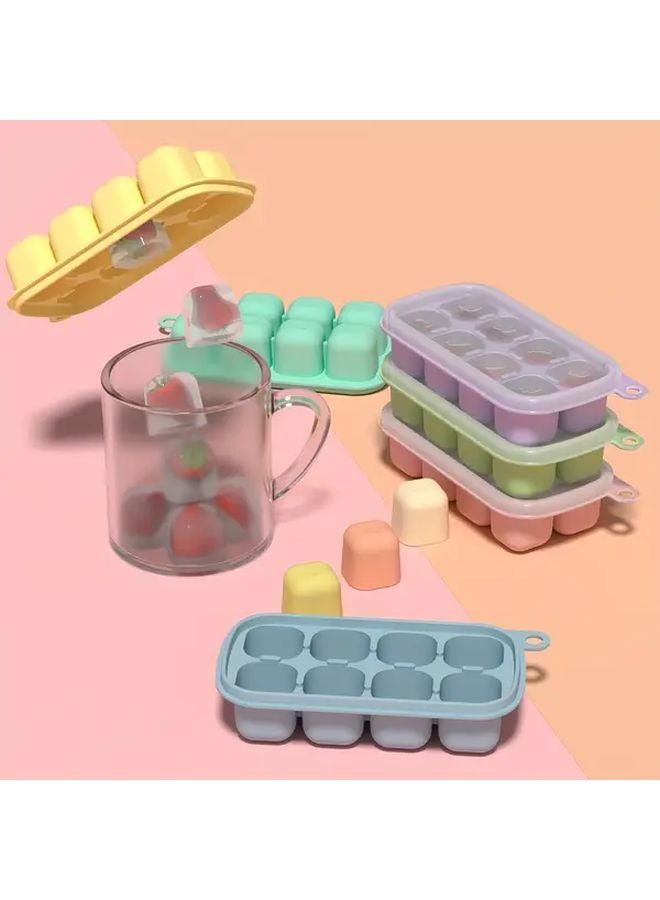 Bean Green Silicone Fruit Tray Durable Reusable For Smoothies Cocktails Beverage Cooling - Image 2
